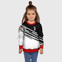 Свитшот детский FC Juventus: B&W Line, цвет: 3D-красный — фото 2