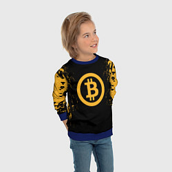 Свитшот детский Bitcoin Master, цвет: 3D-синий — фото 2