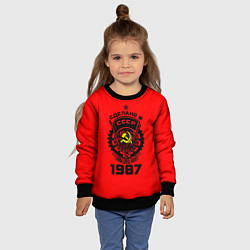 Свитшот детский Сделано в СССР 1987, цвет: 3D-черный — фото 2
