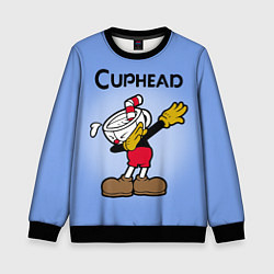 Свитшот детский Cuphead Dab, цвет: 3D-черный