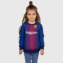 Свитшот детский ФК Барселона: Коутиньо домашняя 17/18, цвет: 3D-синий — фото 2