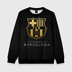 Свитшот детский Barcelona Gold Edition, цвет: 3D-черный
