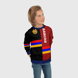 Свитшот детский Armenia, цвет: 3D-синий — фото 2