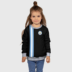 Свитшот детский Манчестер Сити, цвет: 3D-меланж — фото 2