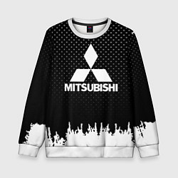 Свитшот детский Mitsubishi: Black Side, цвет: 3D-белый