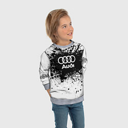 Свитшот детский Audi: Black Spray, цвет: 3D-меланж — фото 2