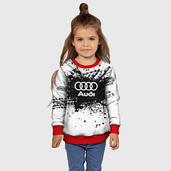 Свитшот детский Audi: Black Spray, цвет: 3D-красный — фото 2