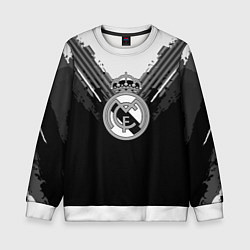 Свитшот детский FC Real Madrid: Black Style, цвет: 3D-белый