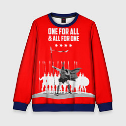 Свитшот детский One for all & all for one, цвет: 3D-синий