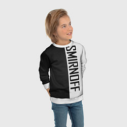 Свитшот детский SMIRNOFF, цвет: 3D-белый — фото 2