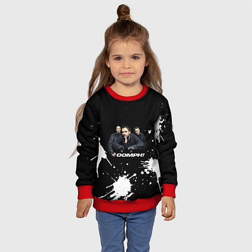 Детский свитшот Группа OOMPH! / 3D-Красный – фото 4