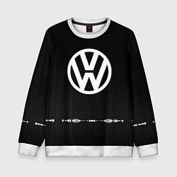 Свитшот детский Volkswagen: Black Abstract, цвет: 3D-белый