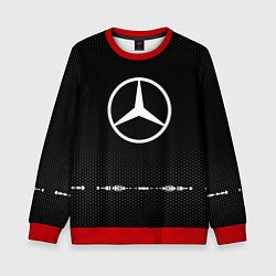 Свитшот детский Mercedes: Black Abstract, цвет: 3D-красный