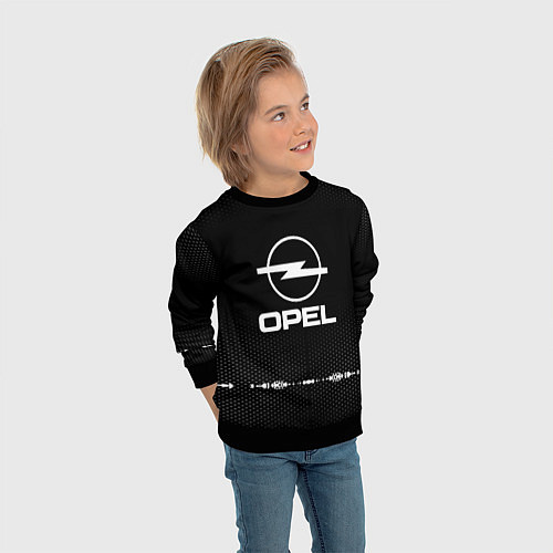 Детский свитшот Opel: Black Abstract / 3D-Черный – фото 3