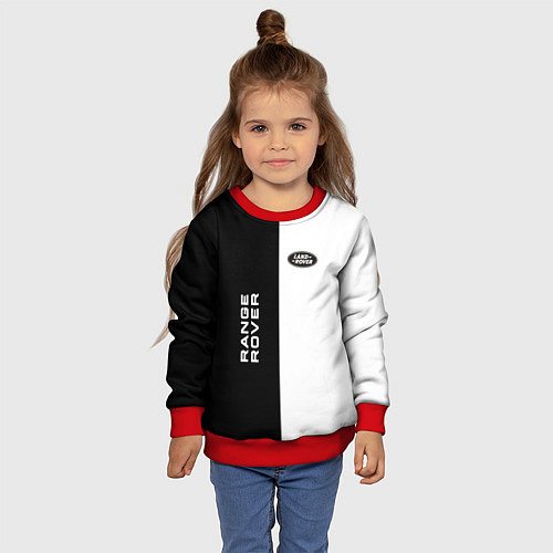 Детский свитшот Land Rover: Range Rover / 3D-Красный – фото 4