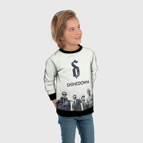 Детский свитшот Shinedown Band / 3D-Черный – фото 3