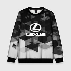 Свитшот детский Lexus sport geometry, цвет: 3D-черный