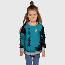 Свитшот детский Real madrid - grange style, цвет: 3D-меланж — фото 2