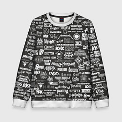 Свитшот детский Rock Star, цвет: 3D-белый