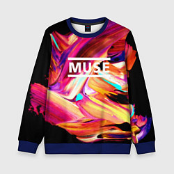 Свитшот детский MUSE: Neon Colours, цвет: 3D-синий