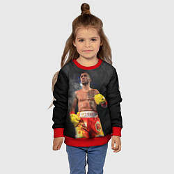 Свитшот детский Vasyl Lomachenko, цвет: 3D-красный — фото 2
