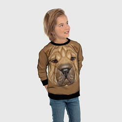 Свитшот детский Sharpei, цвет: 3D-черный — фото 2