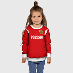 Свитшот детский Сборная России, цвет: 3D-белый — фото 2