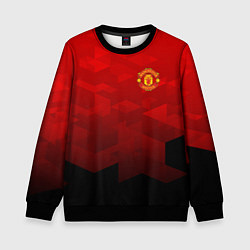 Свитшот детский FC Man UTD: Red Poly, цвет: 3D-черный