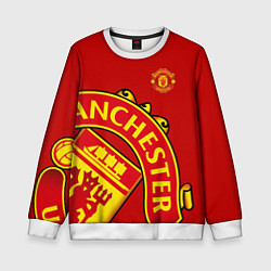 Свитшот детский FC Man United: Red Exclusive, цвет: 3D-белый