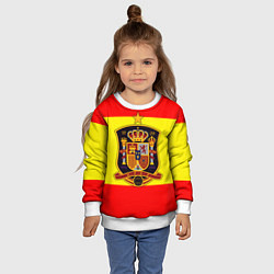 Свитшот детский Сборная Испании, цвет: 3D-белый — фото 2