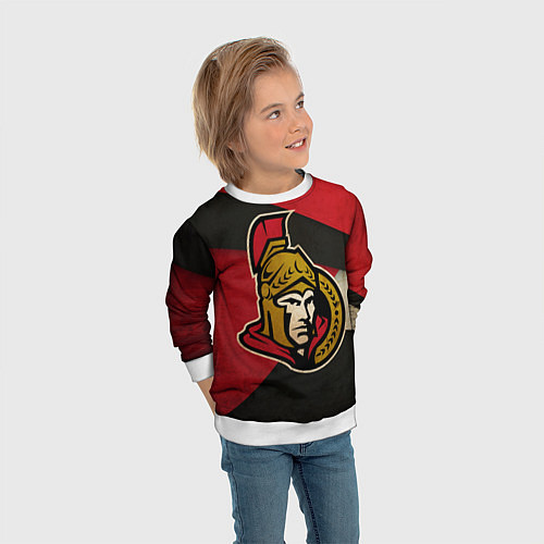 Детский свитшот HC Ottawa Senators: Old Style / 3D-Белый – фото 3