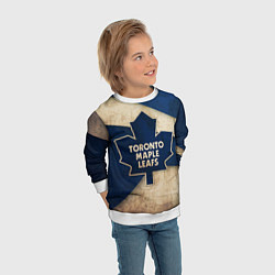 Свитшот детский HC Toronto: Old Style, цвет: 3D-белый — фото 2