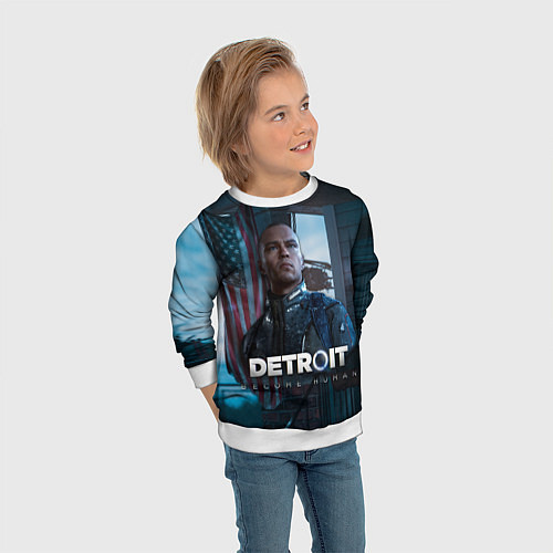 Детский свитшот Detroit: Markus / 3D-Белый – фото 3