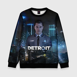 Свитшот детский Detroit: Connor, цвет: 3D-черный