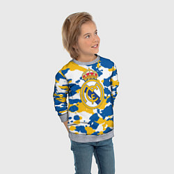 Свитшот детский Real Madrid: Camo, цвет: 3D-меланж — фото 2