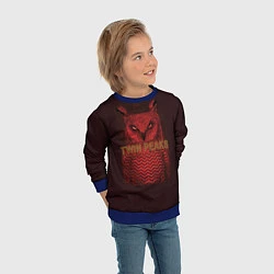 Свитшот детский Twin Peaks: Red Owl, цвет: 3D-синий — фото 2