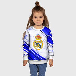 Свитшот детский Real Madrid, цвет: 3D-белый — фото 2