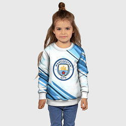 Свитшот детский Manchester city, цвет: 3D-белый — фото 2