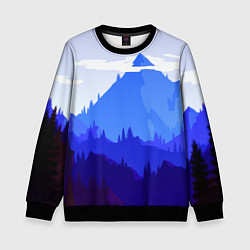Свитшот детский Firewatch: Cold Mountain, цвет: 3D-черный