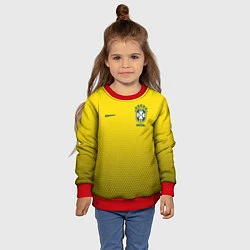 Свитшот детский Brazil Team: WC 2018, цвет: 3D-красный — фото 2