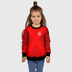 Свитшот детский Denmark Team WC 2018, цвет: 3D-черный — фото 2