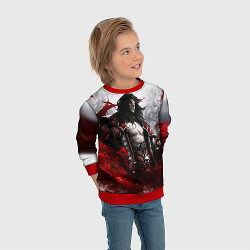 Детский свитшот Castlevania: Lords of Shadow / 3D-Красный – фото 3