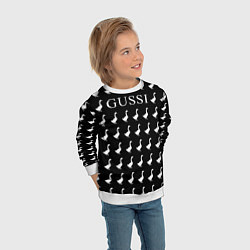 Свитшот детский GUSSI Black, цвет: 3D-белый — фото 2