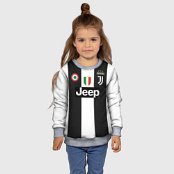 Свитшот детский FC Juventus 18-19, цвет: 3D-меланж — фото 2