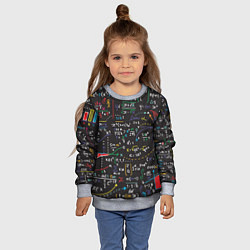 Свитшот детский Math, цвет: 3D-меланж — фото 2