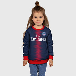 Свитшот детский FC PSG Mbappe 18-19, цвет: 3D-красный — фото 2