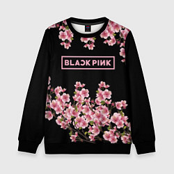 Свитшот детский Black Pink: Delicate Sakura, цвет: 3D-черный