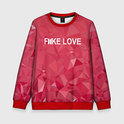 Свитшот детский BTS: Fake Love, цвет: 3D-красный