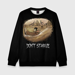 Свитшот детский Don't starve stories, цвет: 3D-черный