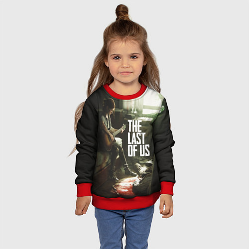 Детский свитшот The Last of Us: Guitar Music / 3D-Красный – фото 4